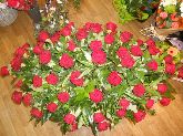 Double ended Spray Red Roses